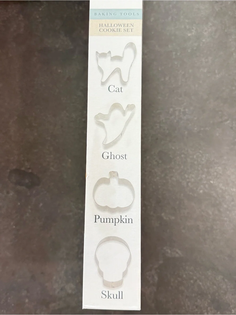 NIB Halloween Cookie Cutter & Decorating Set - Silver, Chicago Metallic